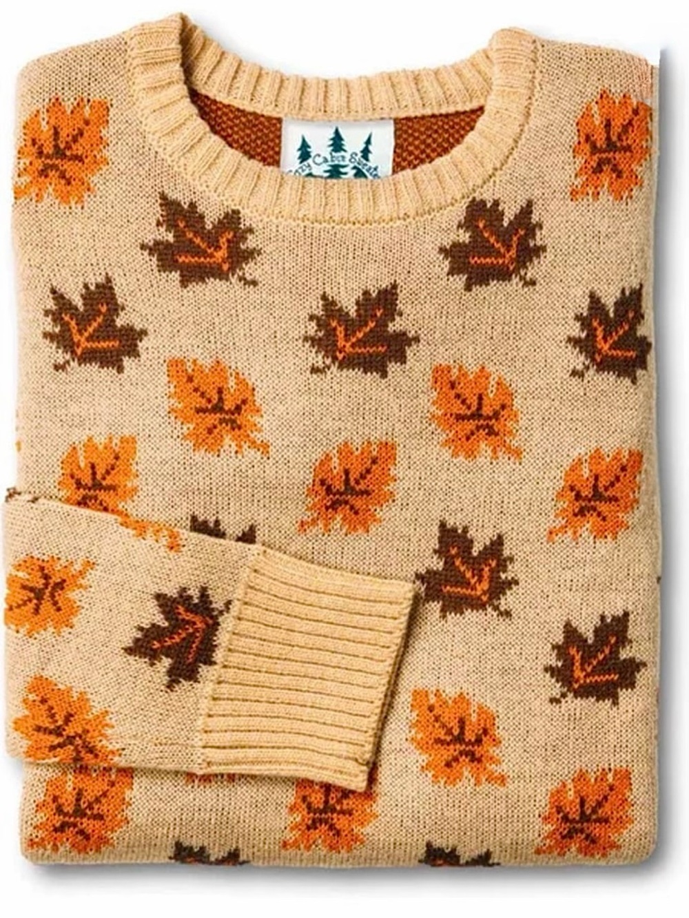 KJP Cream Leaf pile Sweater- RARE